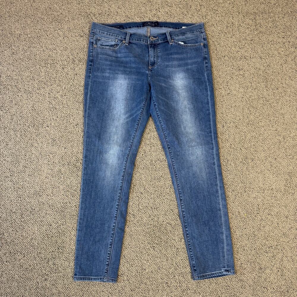 Lucky Brand Charlie Skinny Low Rise Blue Jeans US Women's 12/31 - Picture 2 of 8